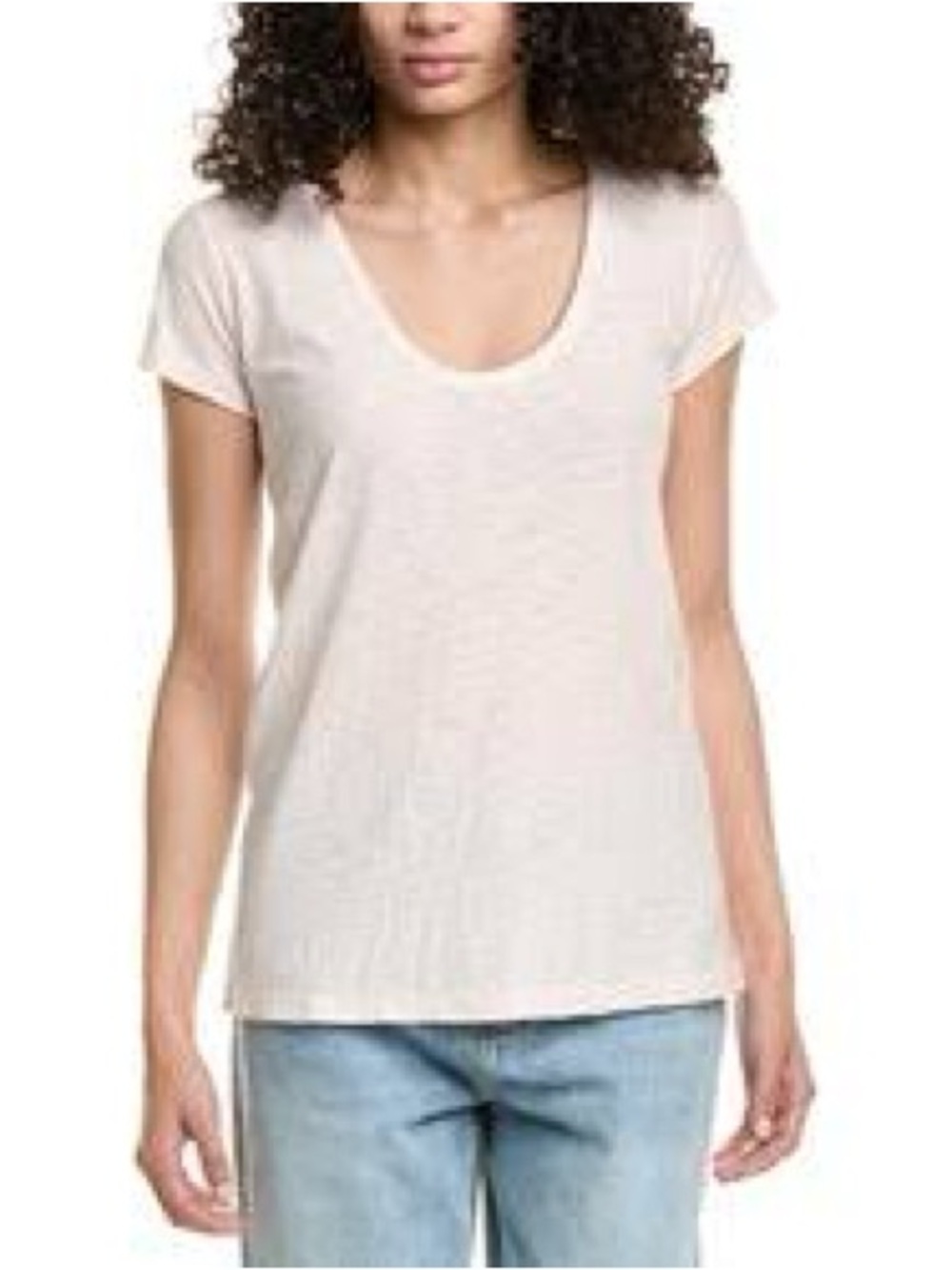 21. James Perse • $$ Short Sleeve Scoop Neck Tee - Light Pink size 3